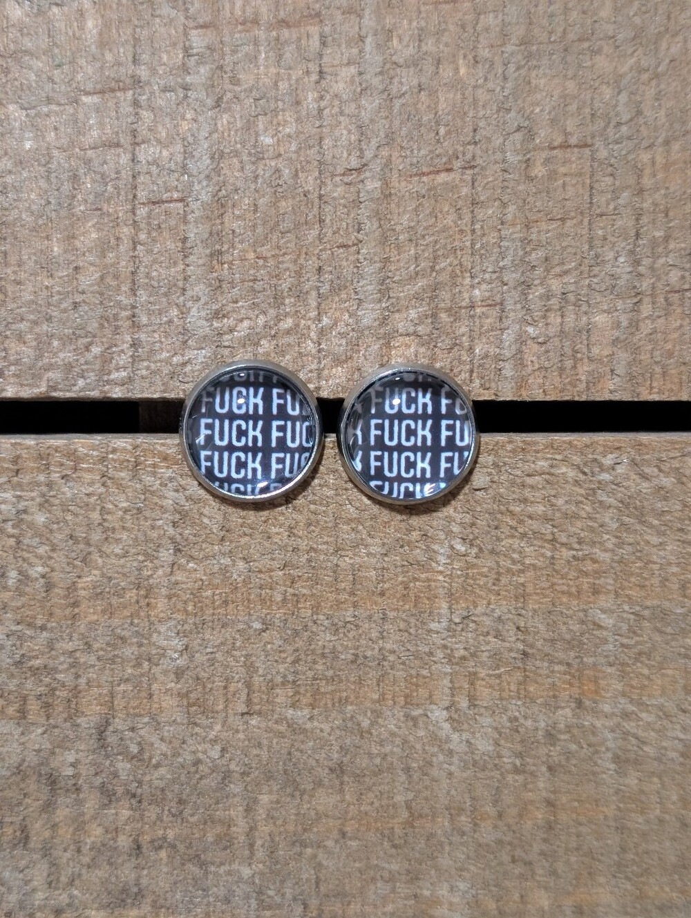 💟 Bad Word Handmade Stud Earrings